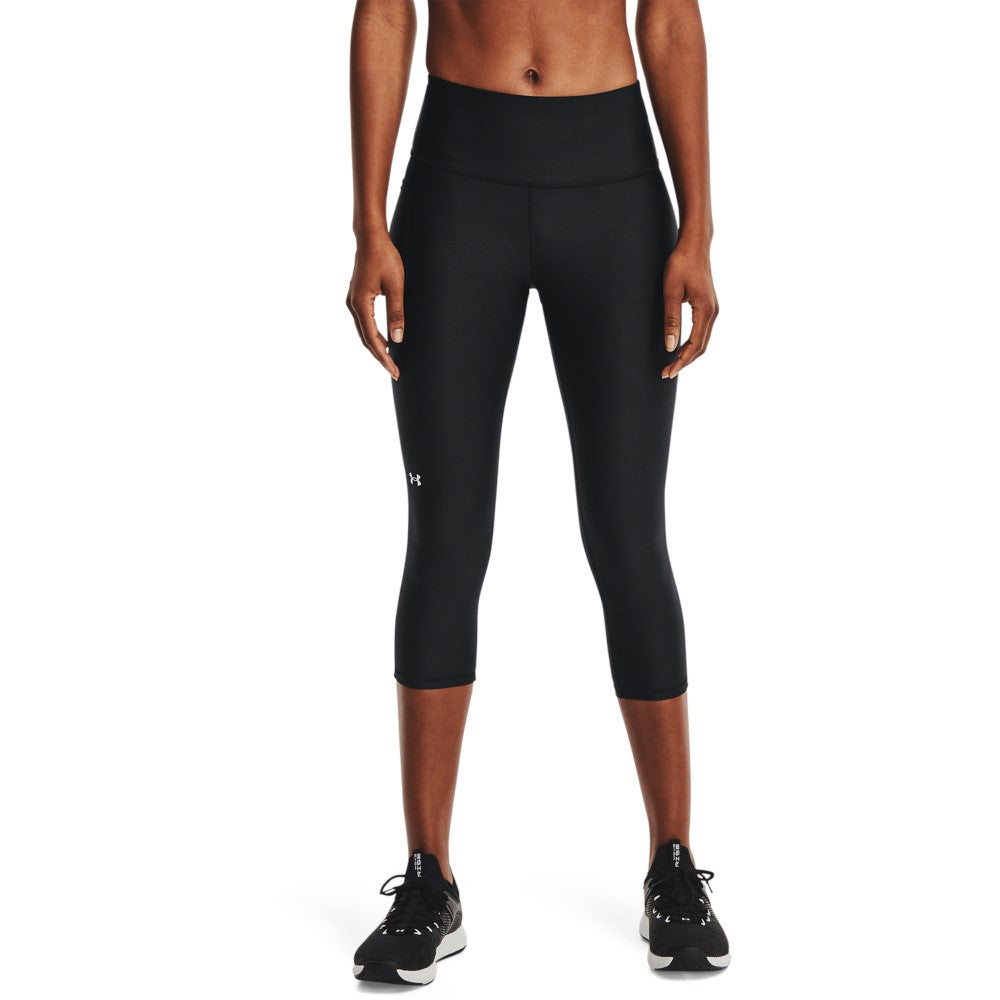 Under Armour Women's HeatGear® No-Slip Waistband Capris Black