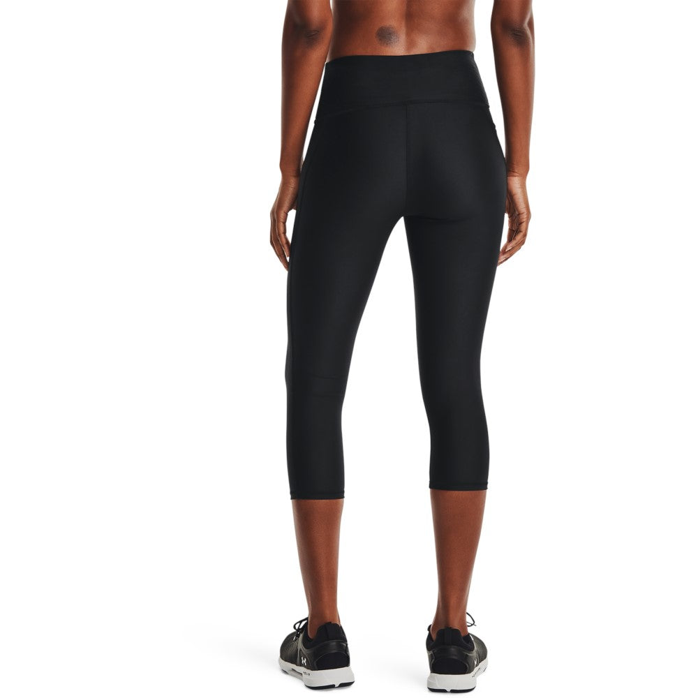 Under Armour Women's HeatGear® No-Slip Waistband Capris Black