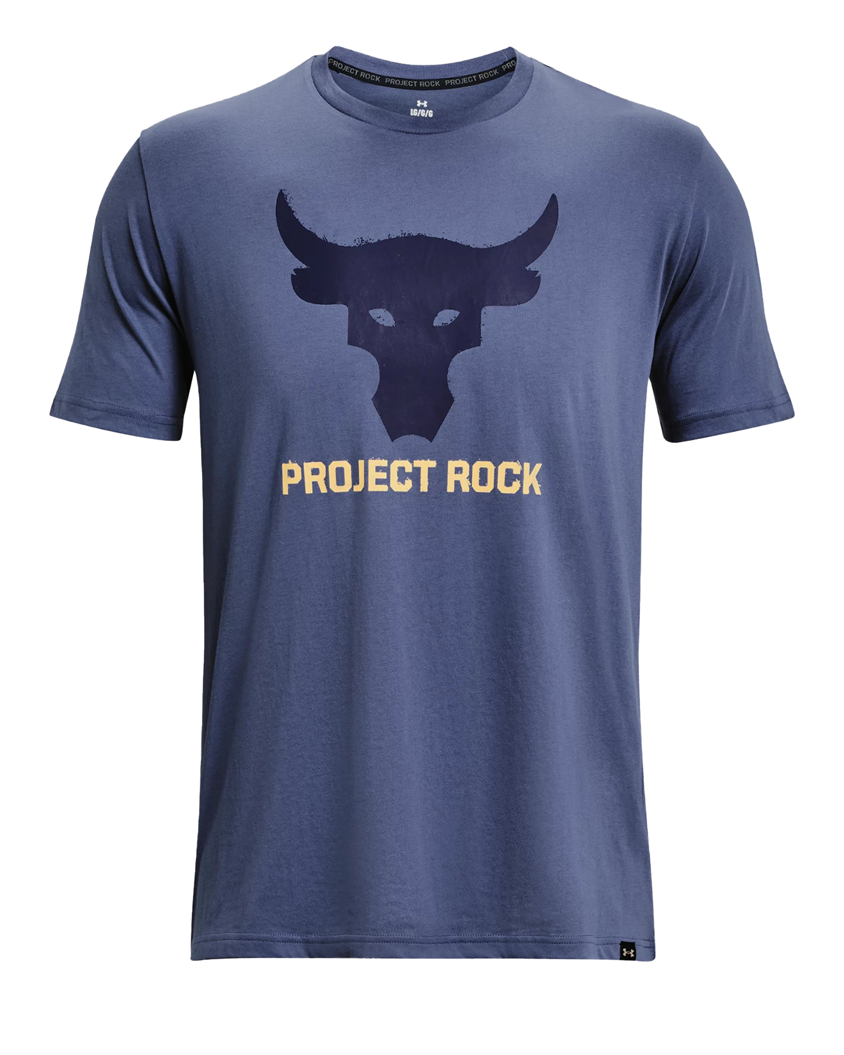 UA Project Rock Brahma Bull Tee Hushed Blue