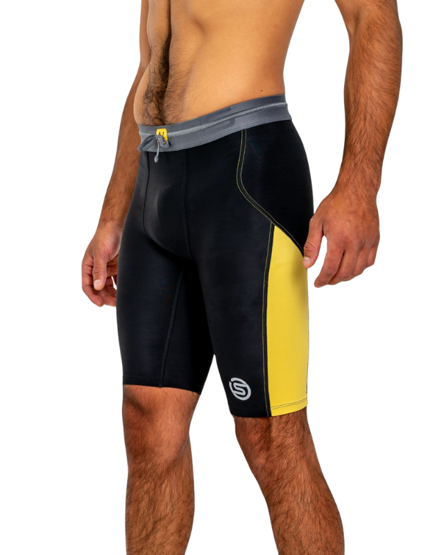 SKINS Men's Series-3 Half Tight Black/Yellow