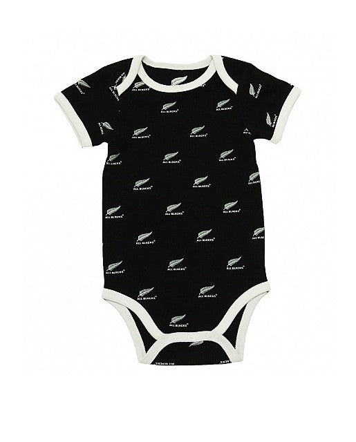 All Blacks Infants Multi Logo Bodysuit Black
