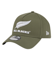 All Blacks New Era 940 A-Frame Cap New Olive/White