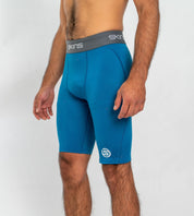SKINS Men's Series-1 Half Tight Teal Blue