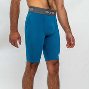 SKINS Men's Series-1 Half Tight Teal Blue