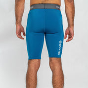 SKINS Men's Series-1 Half Tight Teal Blue