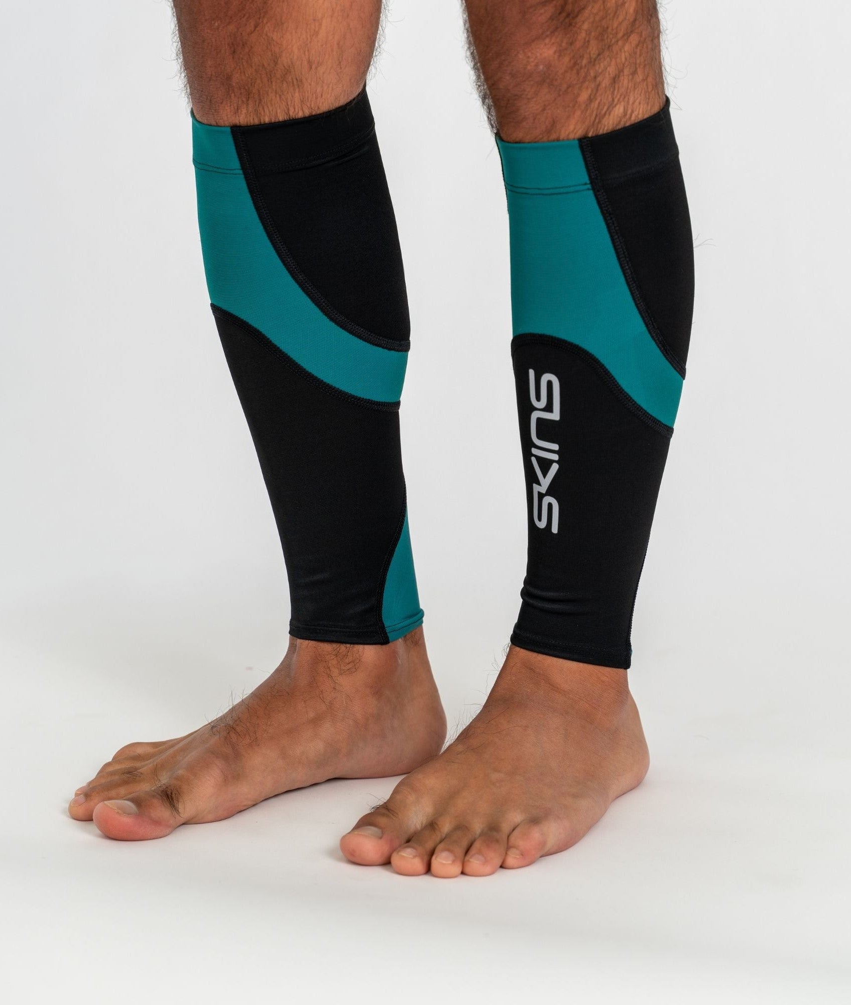 SKINS Series-3 Calf Tight MX Black/Peacock Green