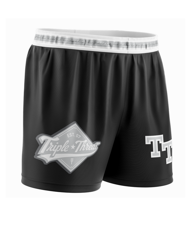 Triple Threat Kids Diamond Badge Short Black