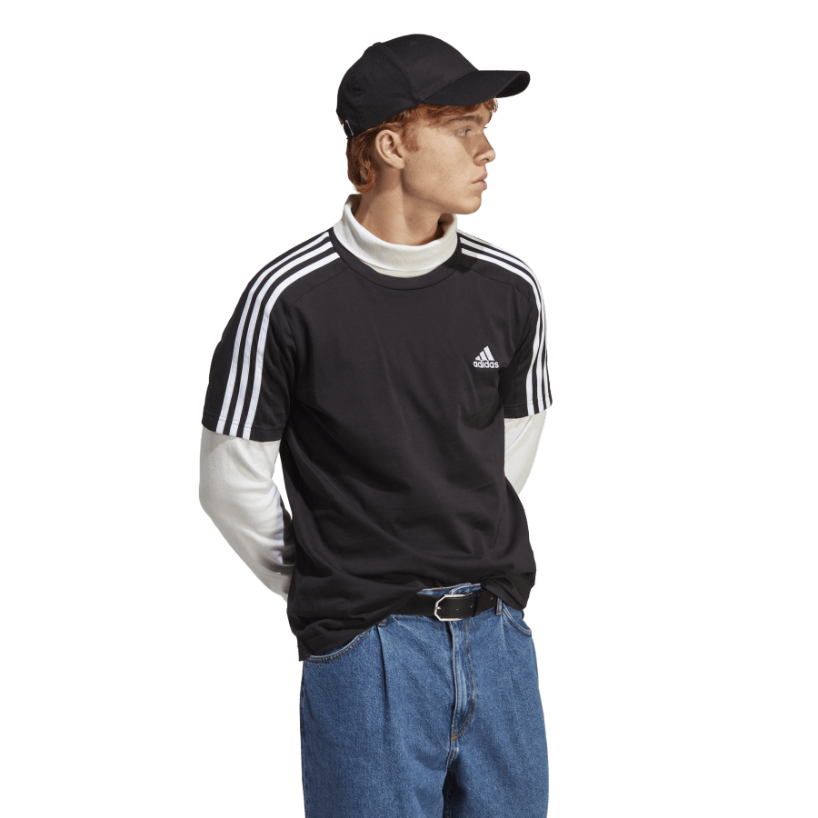 Adidas 3S Single Jersey T-Shirt Black