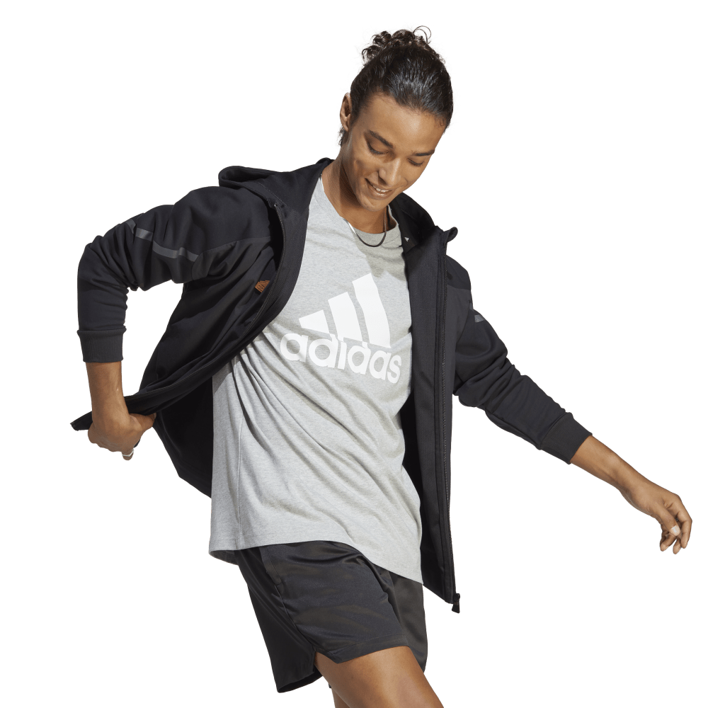 Adidas Big Logo Ess T-Shirt Grey/White