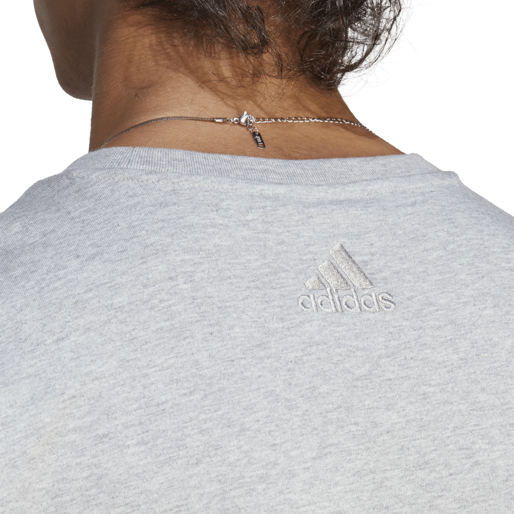 Adidas Big Logo Ess T-Shirt Grey/White
