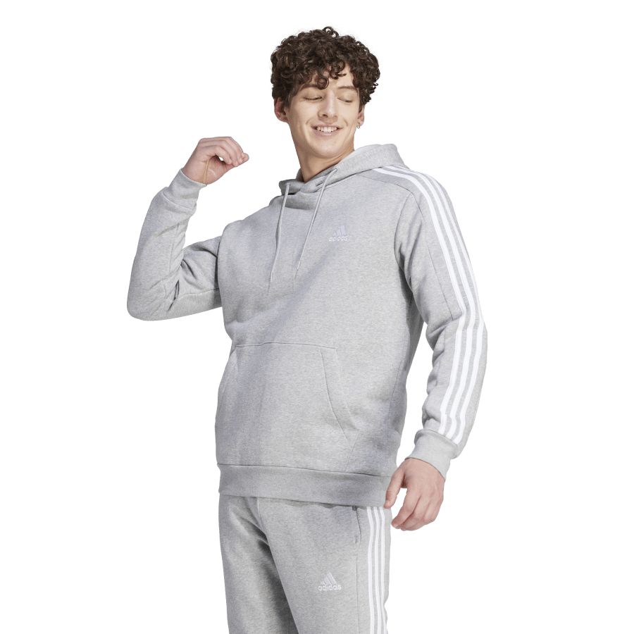 adidas 3S Ess Fleece Hoodie Grey