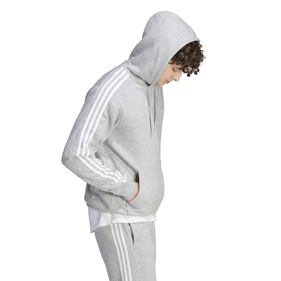 adidas 3S Ess Fleece Hoodie Grey