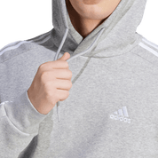 adidas 3S Ess Fleece Hoodie Grey