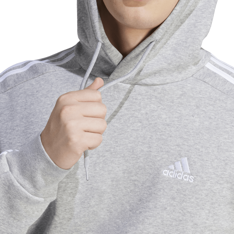 adidas 3S Ess Fleece Hoodie Grey