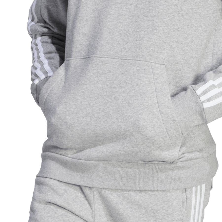 adidas 3S Ess Fleece Hoodie Grey