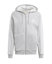 Adidas 3S Fleece Zip Thru Hoodie Grey