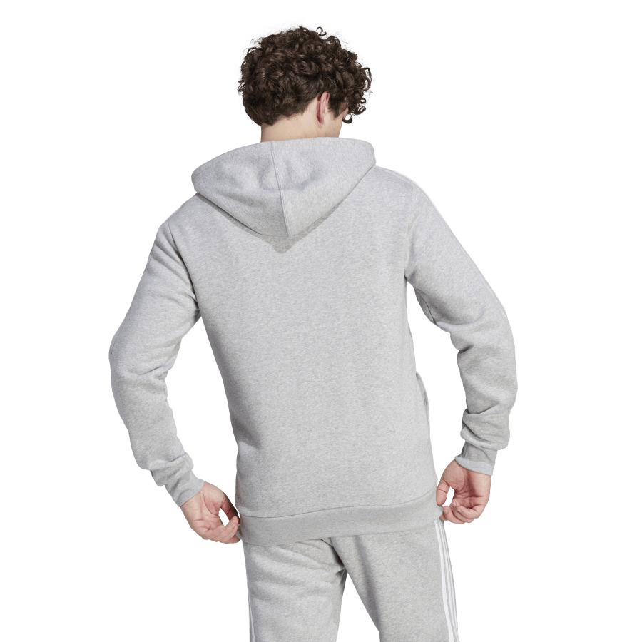 Adidas 3S Fleece Zip Thru Hoodie Grey