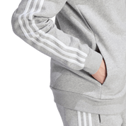 Adidas 3S Fleece Zip Thru Hoodie Grey