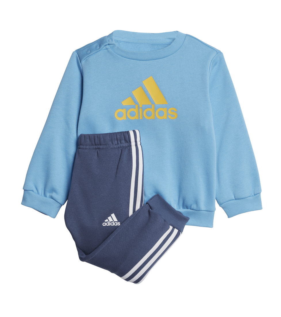 Adidas Infants BOS Jogger Set Blue/Yellow/Navy