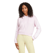 Adidas Women's 3-Stripe Full Zip French Terry Hoodie Pink