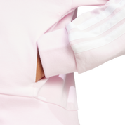 Adidas Women's 3-Stripe Full Zip French Terry Hoodie Pink