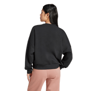 Adidas Womens Feelcozy Crew Sweat Black