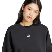Adidas Womens Feelcozy Crew Sweat Black