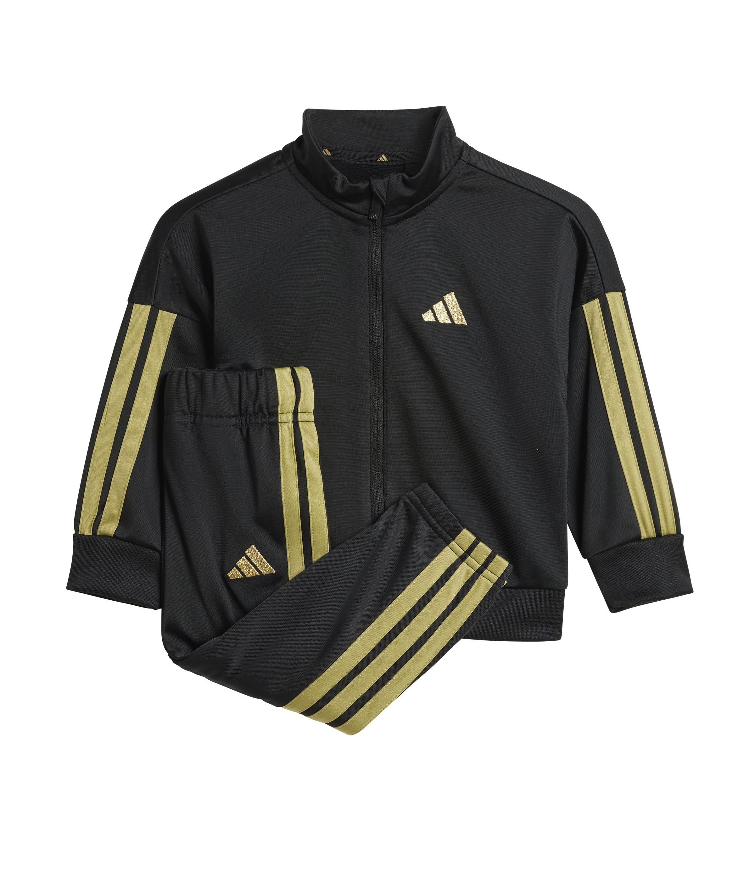 Adidas Toddlers Tracksuit Set Black/Gold
