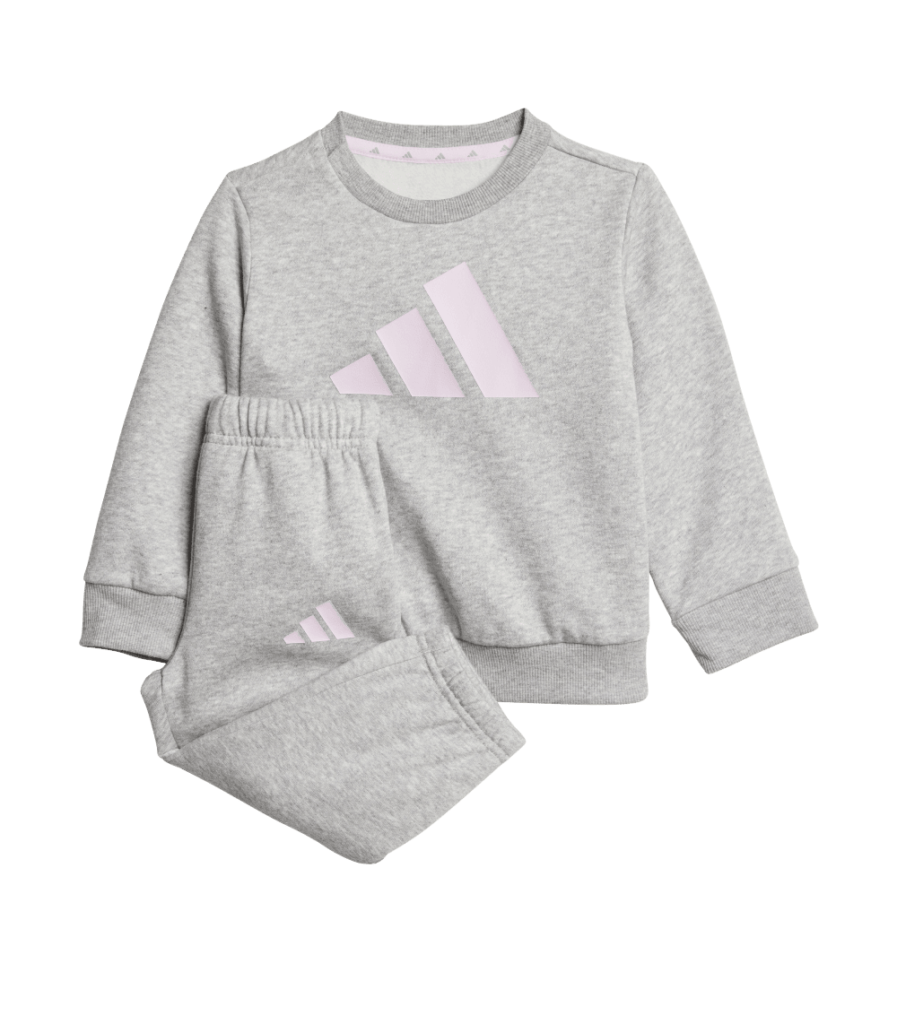 Adidas Toddlers Big Logo Jogger Set Grey/Pink