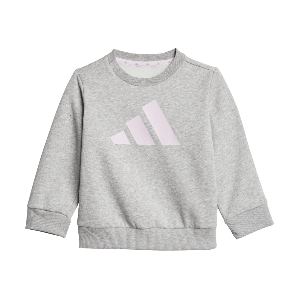 Adidas Toddlers Big Logo Jogger Set Grey/Pink