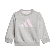 Adidas Toddlers Big Logo Jogger Set Grey/Pink