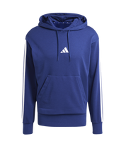 Adidas 3-Stripe French Terry Hoodie Dark Blue