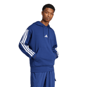 Adidas 3-Stripe French Terry Hoodie Dark Blue