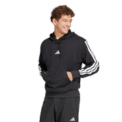 Adidas 3-Stripe French Terry Hoodie Black