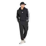 Adidas 3-Stripe French Terry Hoodie Black