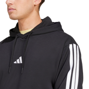 Adidas 3-Stripe French Terry Hoodie Black