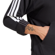 Adidas 3-Stripe French Terry Hoodie Black