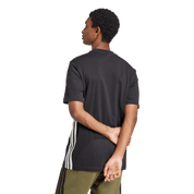 Adidas 3-Stripe Single Jersey T-Shirt Black