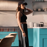 Adidas Women's 3-Stripe Woven Parachute Pant Black