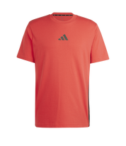 Adidas 3-Stripe Single Jersey T-Shirt Pure Ruby