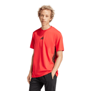 Adidas 3-Stripe Single Jersey T-Shirt Pure Ruby