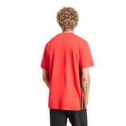Adidas 3-Stripe Single Jersey T-Shirt Pure Ruby