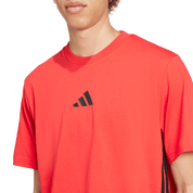 Adidas 3-Stripe Single Jersey T-Shirt Pure Ruby