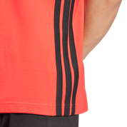 Adidas 3-Stripe Single Jersey T-Shirt Pure Ruby