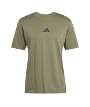 Adidas 3-Stripe Single Jersey T-Shirt Olive