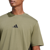 Adidas 3-Stripe Single Jersey T-Shirt Olive