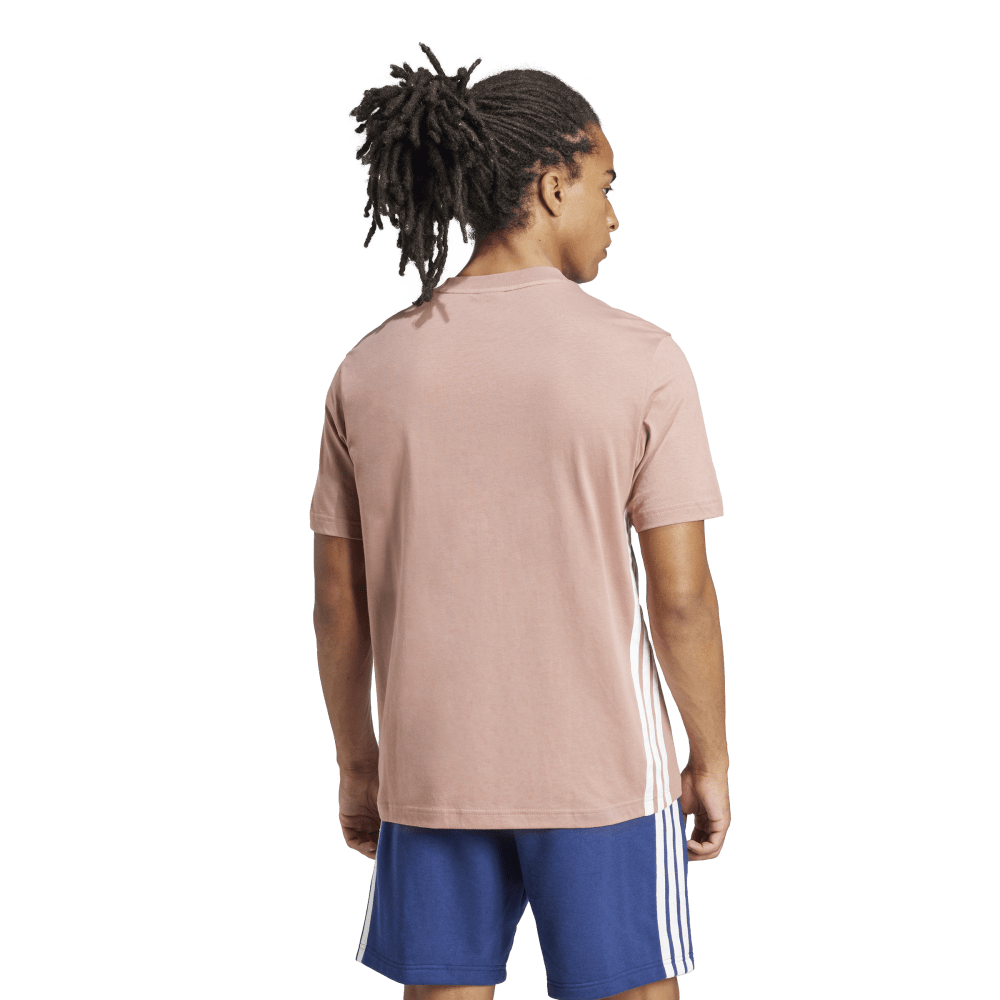 Adidas 3-Stripe Single Jersey T-Shirt Warm Clay