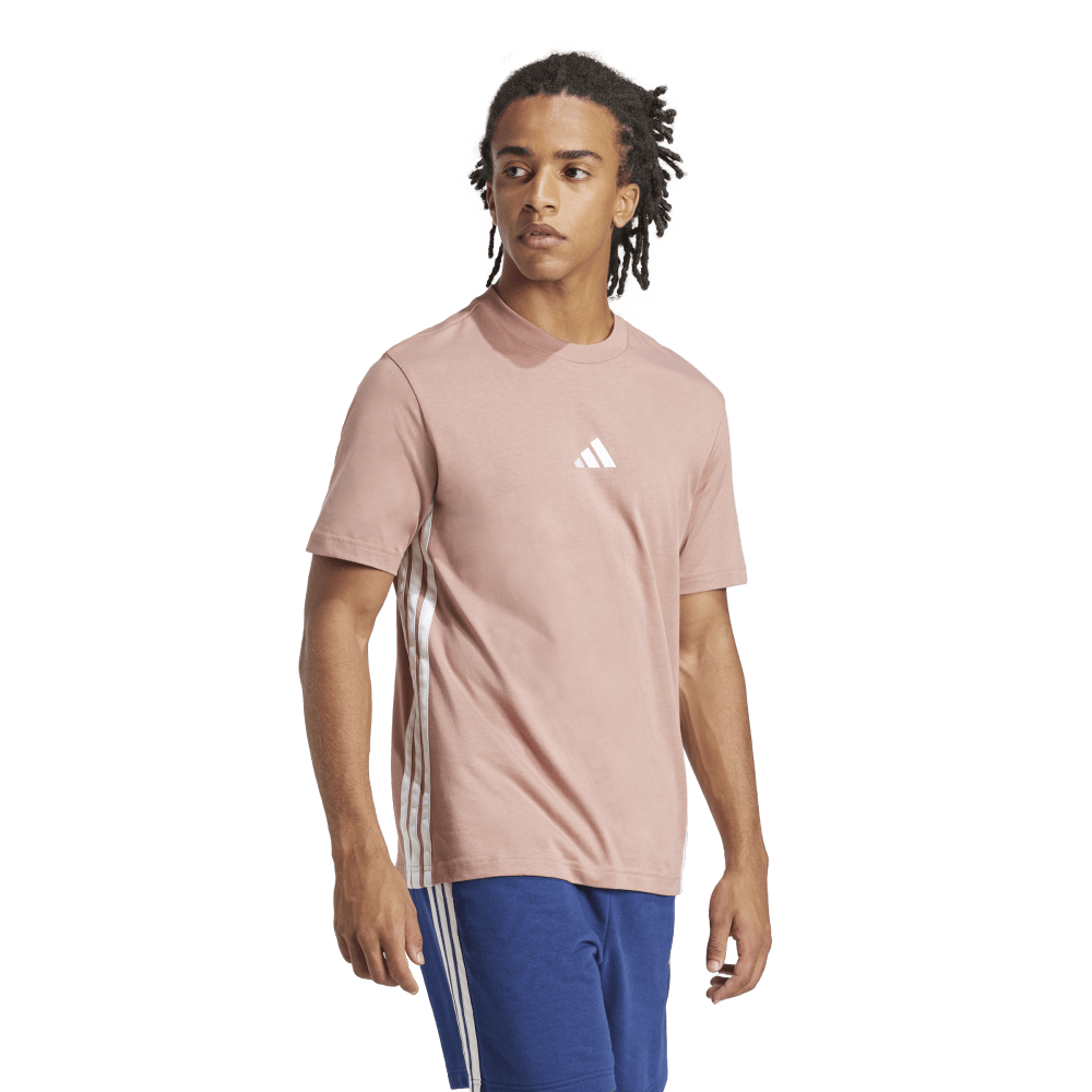Adidas 3-Stripe Single Jersey T-Shirt Warm Clay