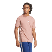 Adidas 3-Stripe Single Jersey T-Shirt Warm Clay
