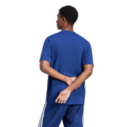 Adidas 3-Stripe Single Jersey T-Shirt Blue